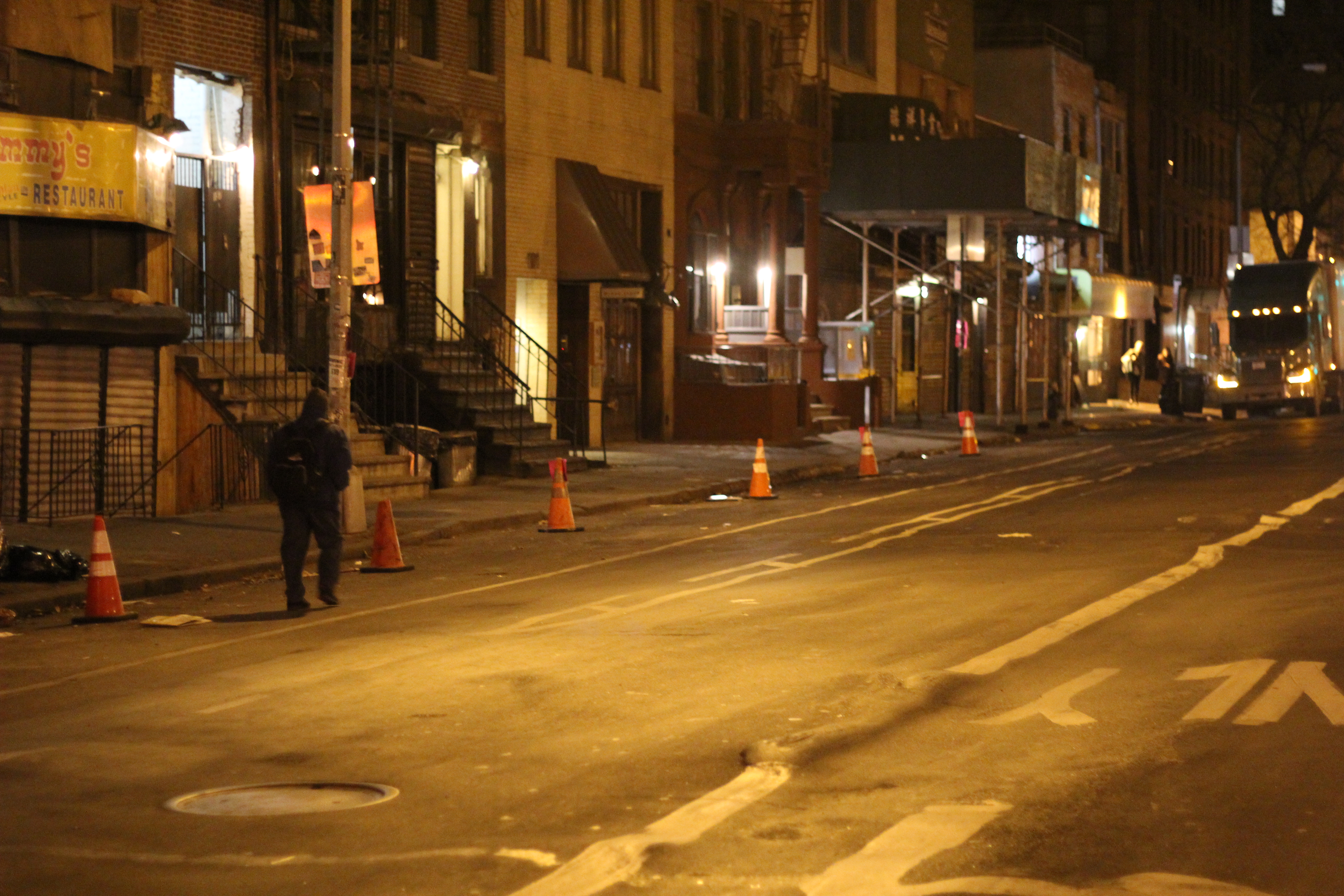 Cone placement NYC production