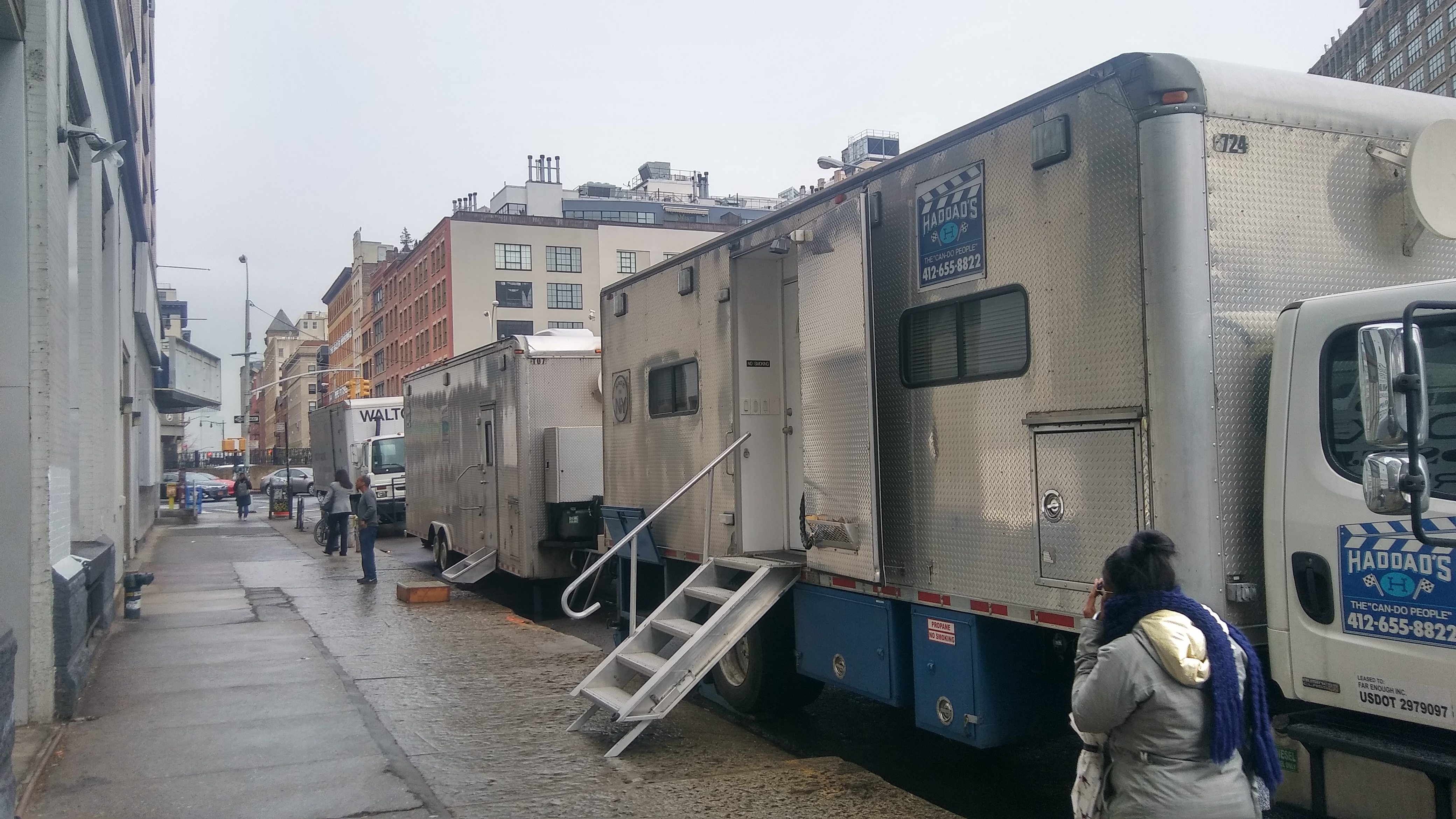 NYC production parking setup